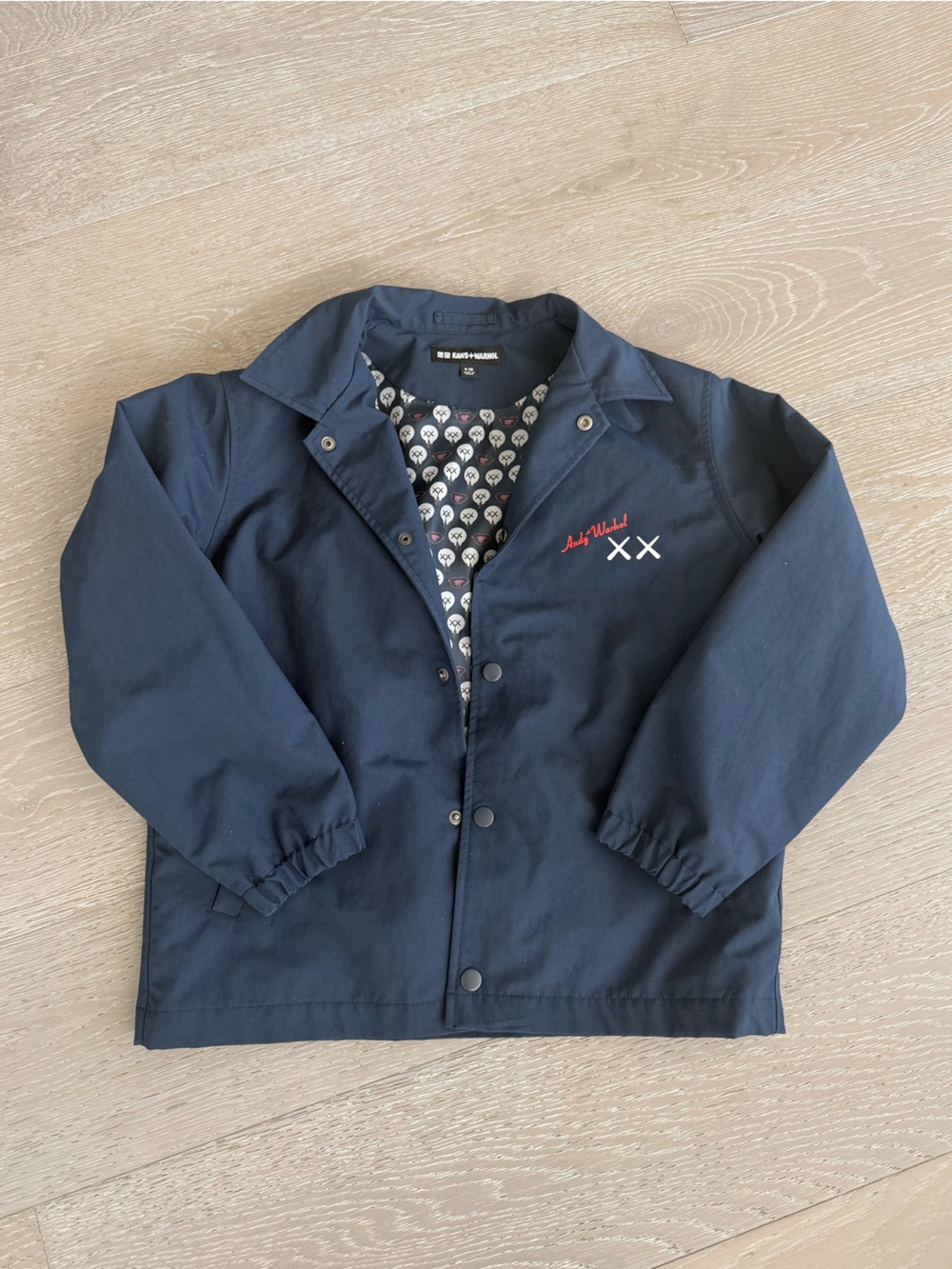 Kids Uniqlo KAWS x Warhol coaches jacket 9-10